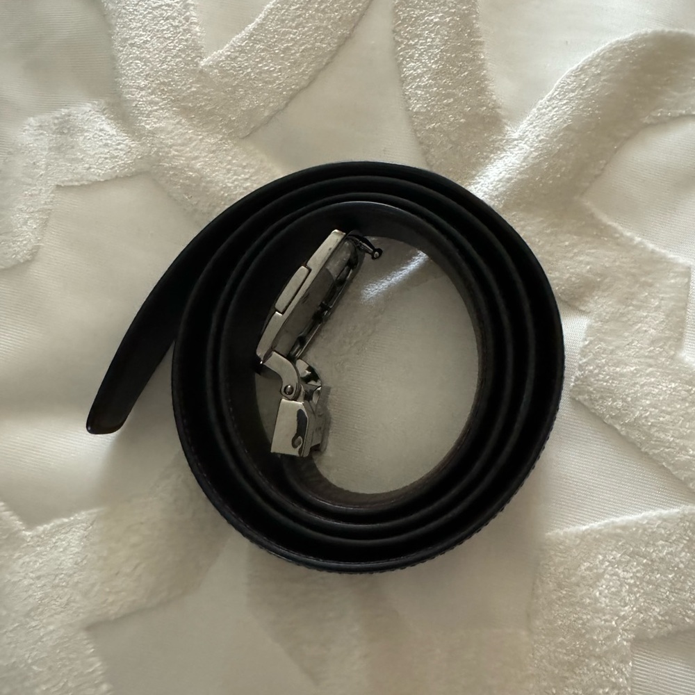 Men Ferragamo Leather Belt - Size 36-38 - Picture 1 of 8